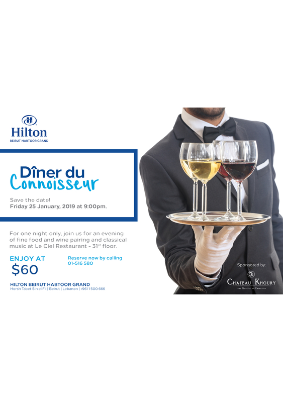 Dîner du Connoisseur at Hilton Beirut Habtoor Grand