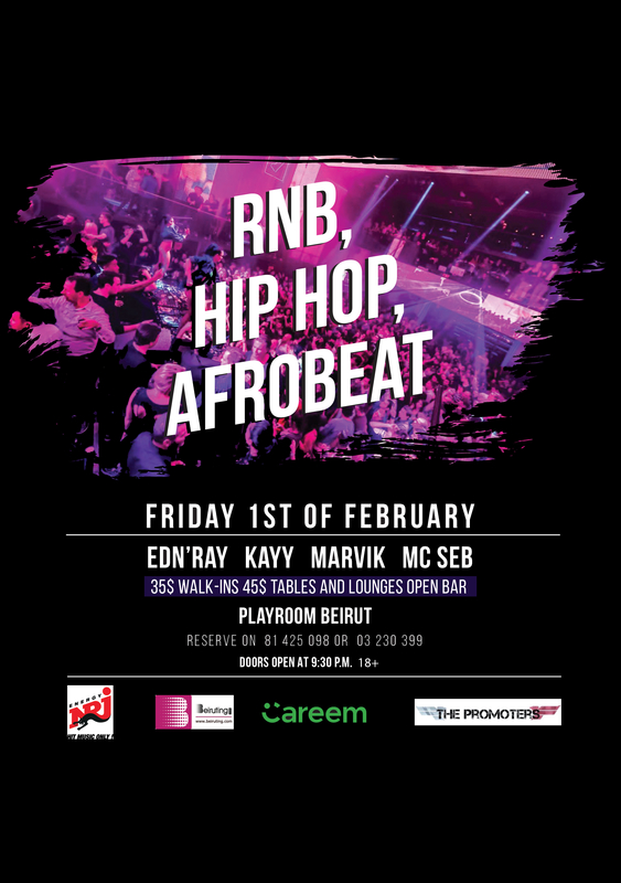 RNB, Hip Hop, Afrobeat - Party at Playroom