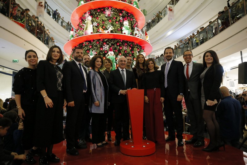 City Centre beirut lighting of the Christmas tree