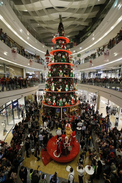 City Centre beirut lighting of the Christmas tree