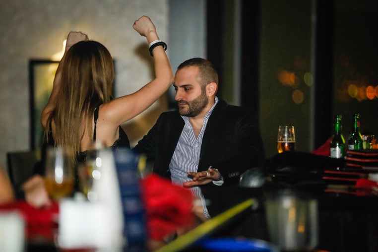 Jazz Bar on Saturday Night