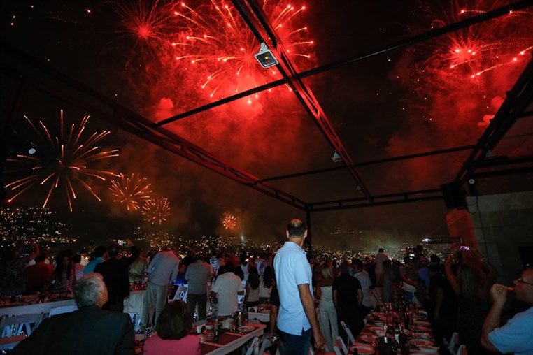 Jounieh Festival Fireworks from Monte Cassino