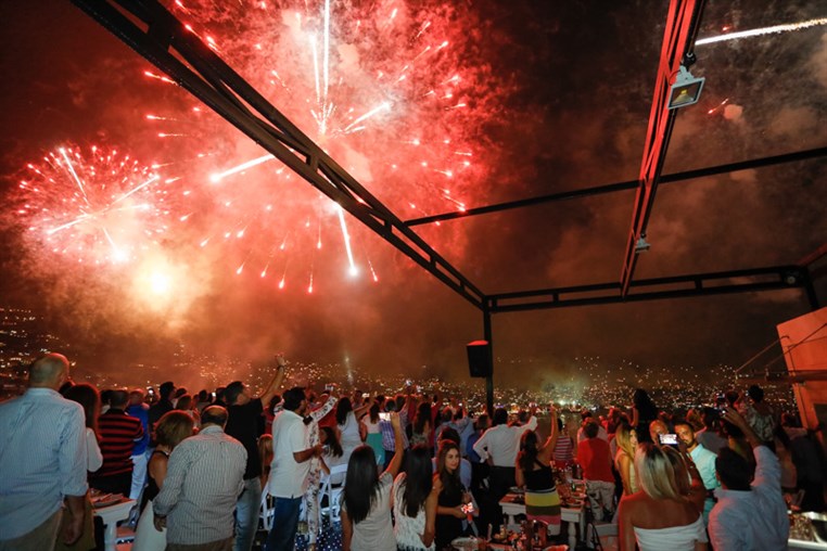Jounieh Festival Fireworks from Monte Cassino