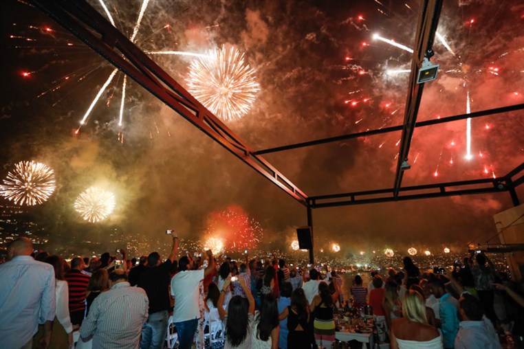 Jounieh Festival Fireworks from Monte Cassino