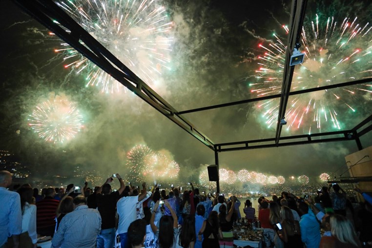 Jounieh Festival Fireworks from Monte Cassino