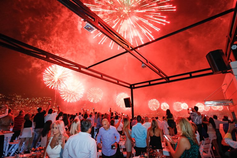 Jounieh Festival Fireworks from Monte Cassino