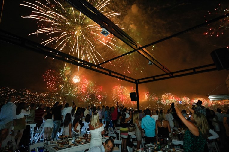 Jounieh Festival Fireworks from Monte Cassino