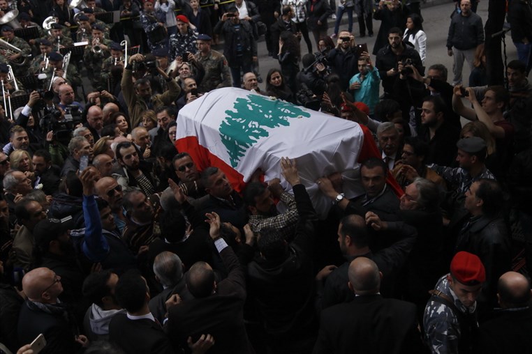 Funeral of Lebanese Diva Sabah 