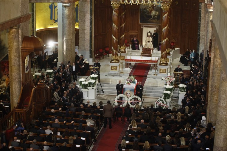Funeral of Lebanese Diva Sabah 