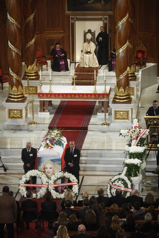 Funeral of Lebanese Diva Sabah 