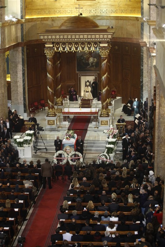 Funeral of Lebanese Diva Sabah 