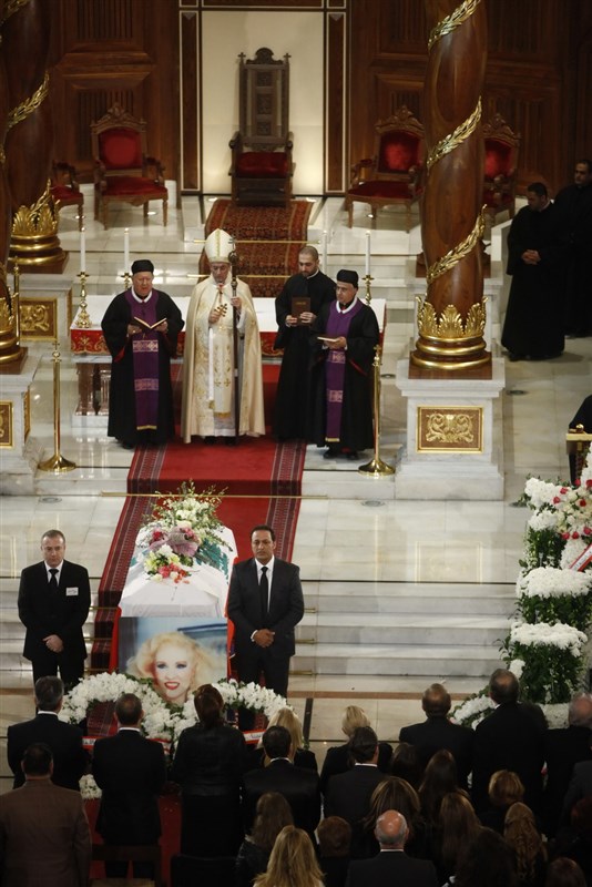 Funeral of Lebanese Diva Sabah 