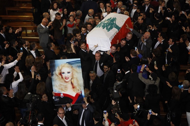 Funeral of Lebanese Diva Sabah 