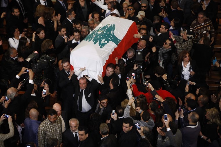 Funeral of Lebanese Diva Sabah 