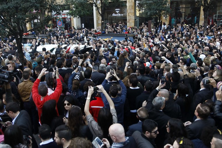 Funeral of Lebanese Diva Sabah 