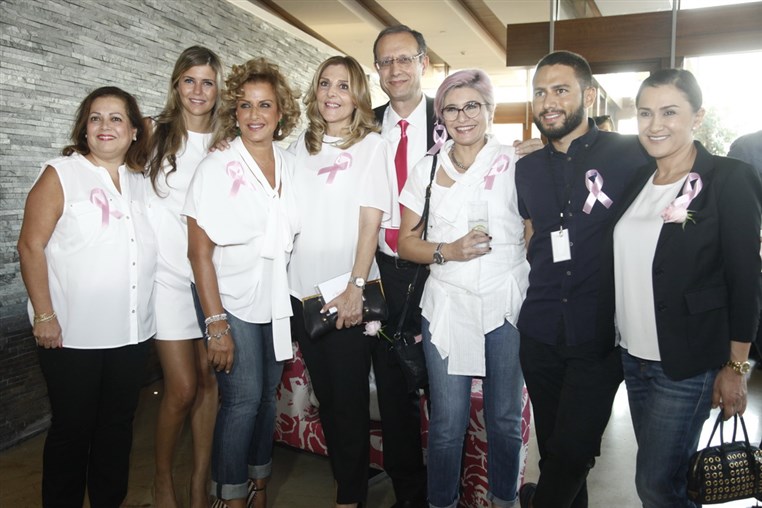 Maya Diab Pink Stands 4 Breast Cancer Campaign 