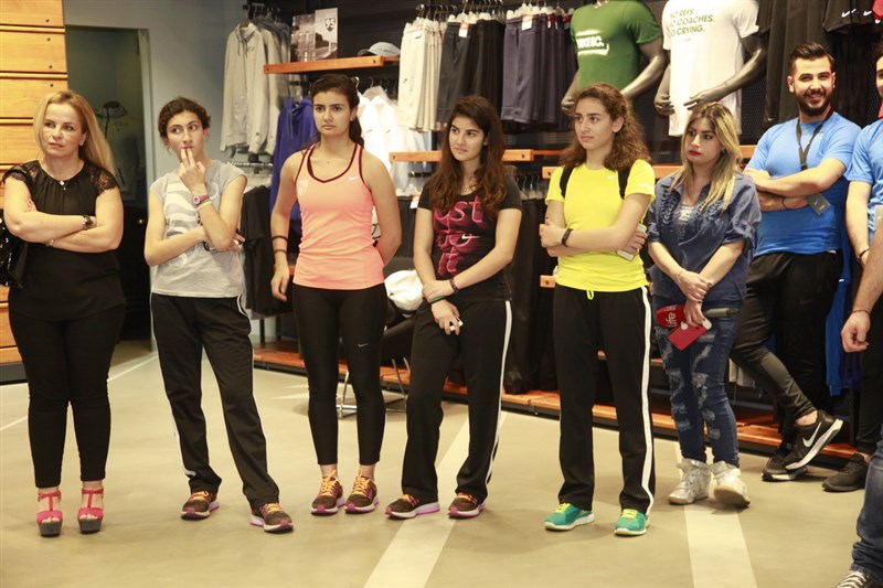 Olympian Lebanese Athlete Chirine Njeim at Nike Beirut Souks