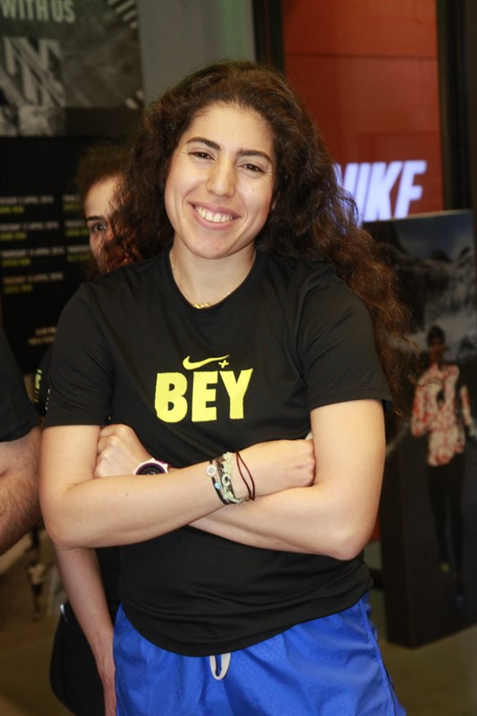 Olympian Lebanese Athlete Chirine Njeim at Nike Beirut Souks