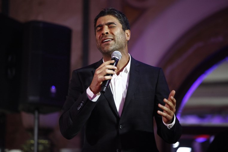 Najwa Karam and Wael Kfoury at Phoenicia 