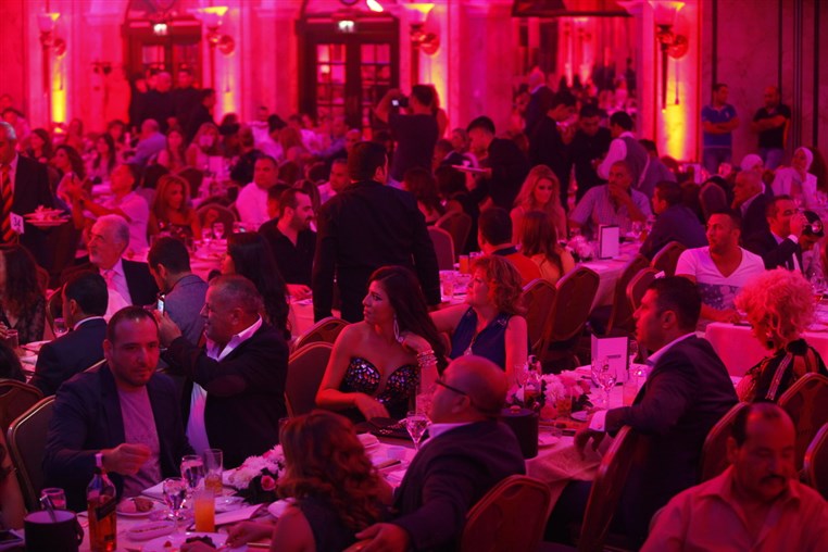 Najwa Karam and Wael Kfoury at Phoenicia 