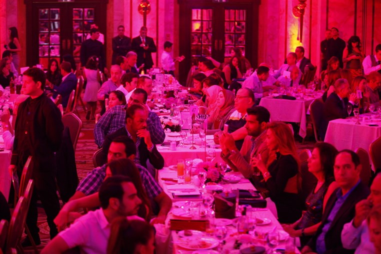 Najwa Karam and Wael Kfoury at Phoenicia 