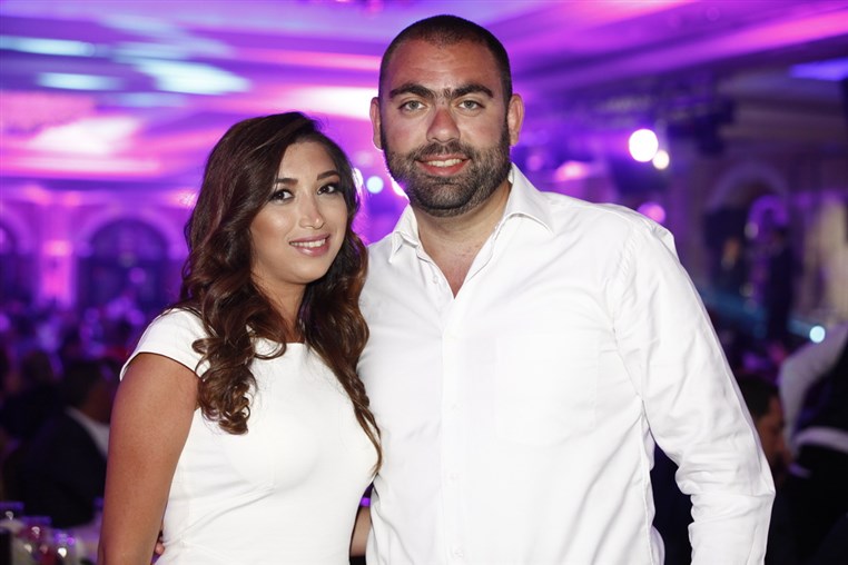 Najwa Karam and Wael Kfoury at Phoenicia 