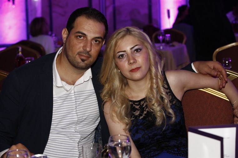Najwa Karam and Wael Kfoury at Phoenicia 