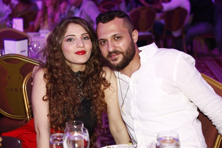 Najwa Karam and Wael Kfoury at Phoenicia 
