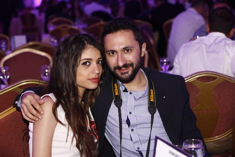Najwa Karam and Wael Kfoury at Phoenicia 