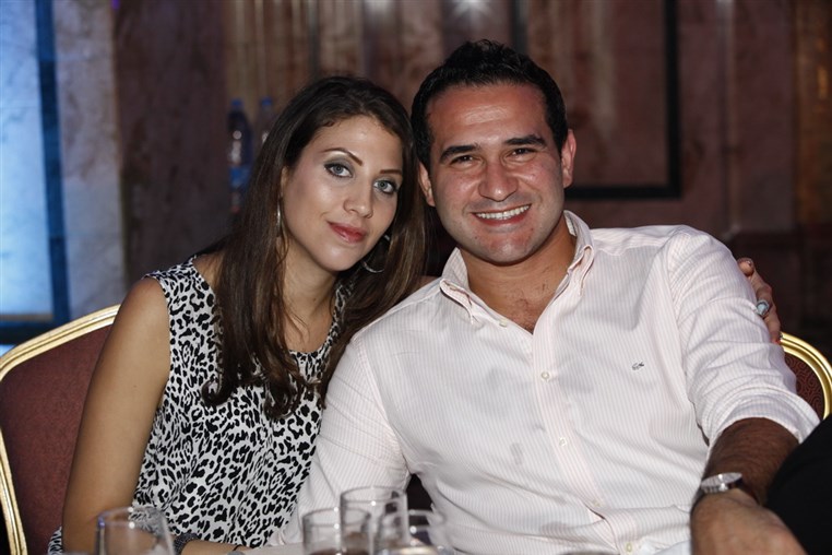 Najwa Karam and Wael Kfoury at Phoenicia 