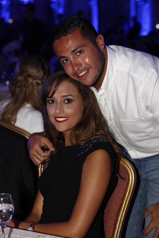 Najwa Karam and Wael Kfoury at Phoenicia 