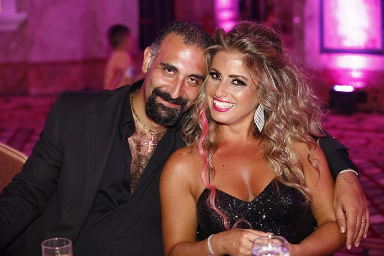 Najwa Karam and Wael Kfoury at Phoenicia 