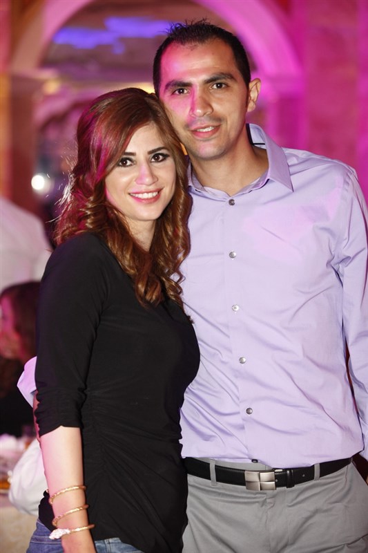 Najwa Karam and Wael Kfoury at Phoenicia 