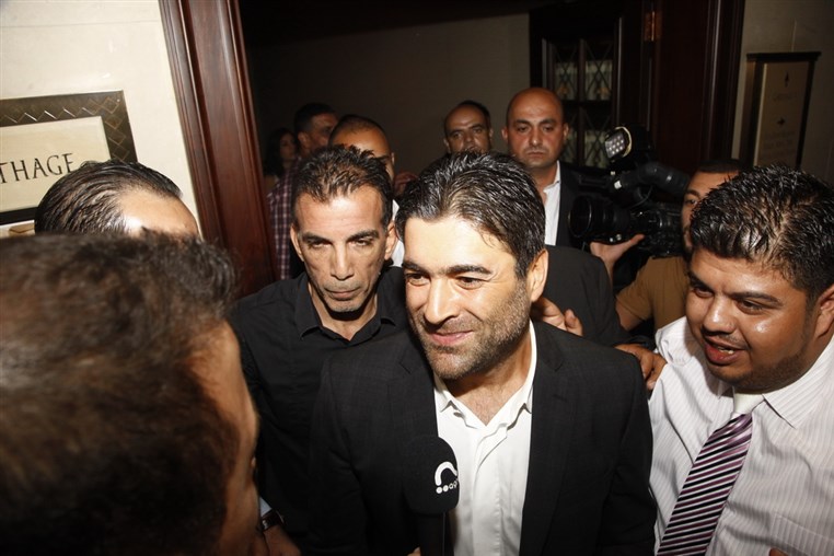Najwa Karam and Wael Kfoury at Phoenicia 