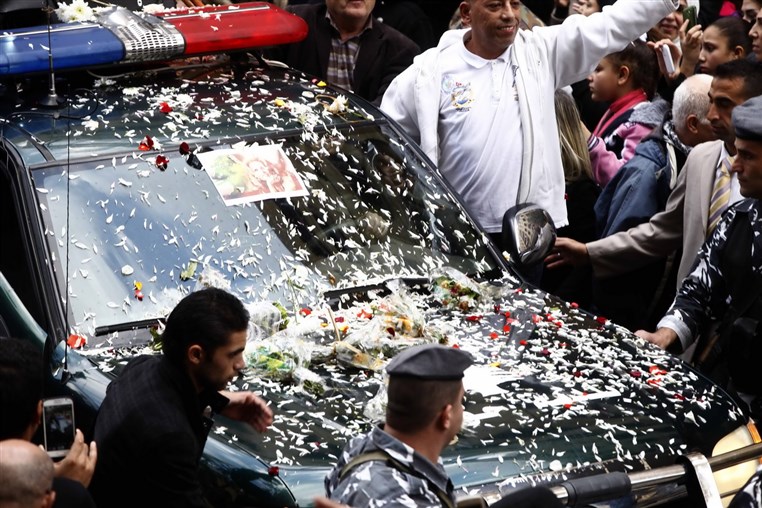 Funeral of Lebanese Diva Sabah 