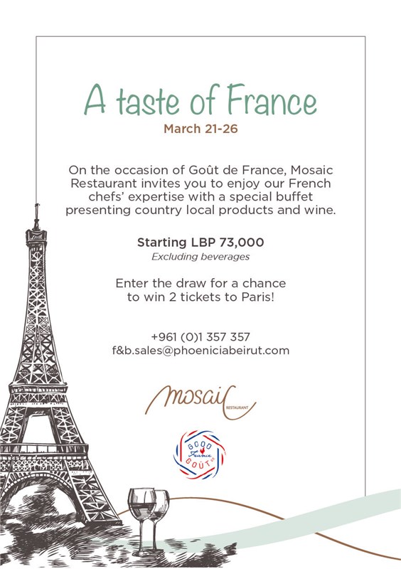 A taste of France at Mosaic Restaurant