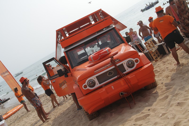 Aperol Spritz Amphibious Car