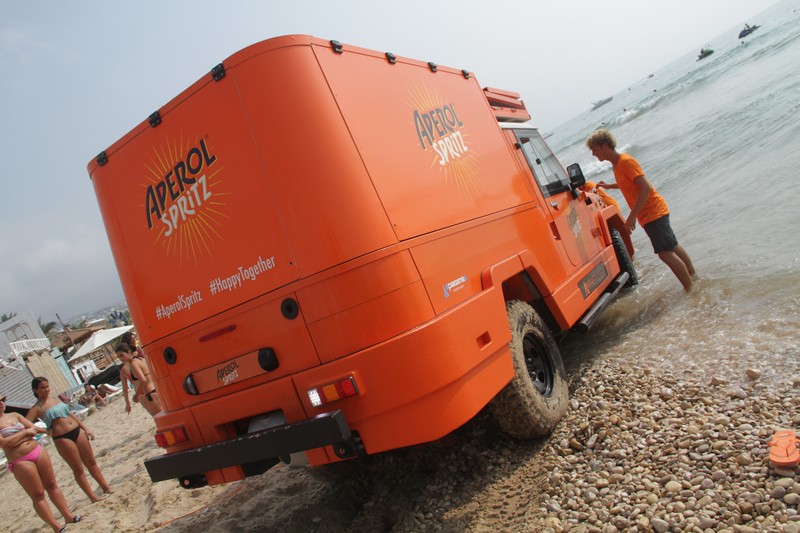 Aperol Spritz Amphibious Car