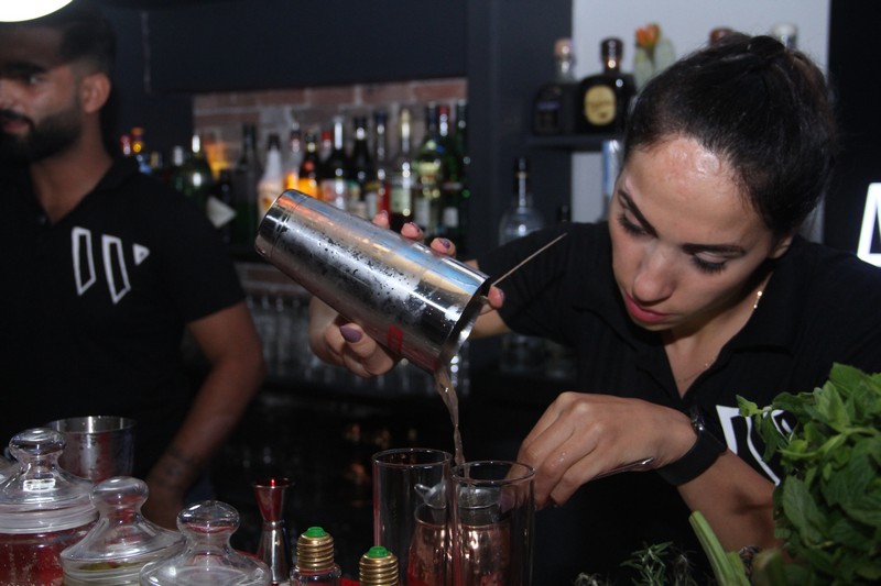Atwork on Saturday night 