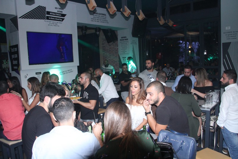 Atwork on Saturday night 