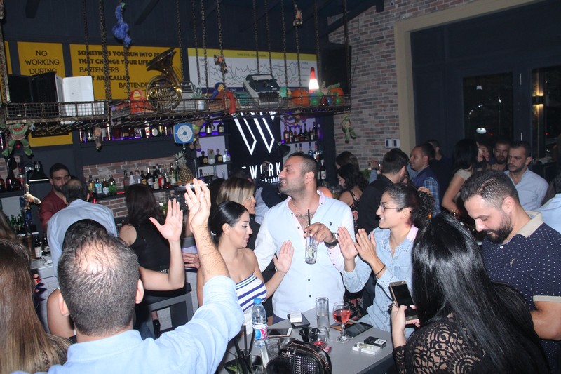 Atwork on Saturday night 