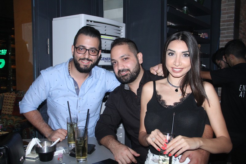 Atwork on Saturday night 
