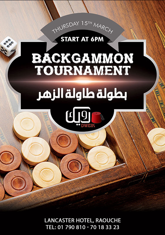 Backgammon Tournament at Lancaster Hotel