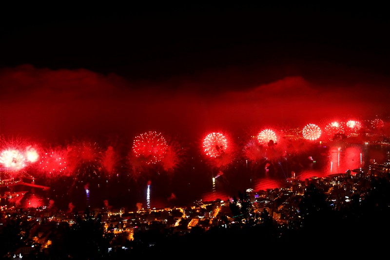 JIF Fireworks Show from Bay Lodge
