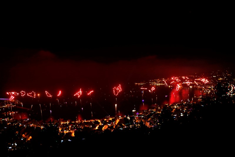 JIF Fireworks Show from Bay Lodge