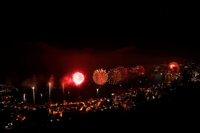 JIF Fireworks Show from Bay Lodge