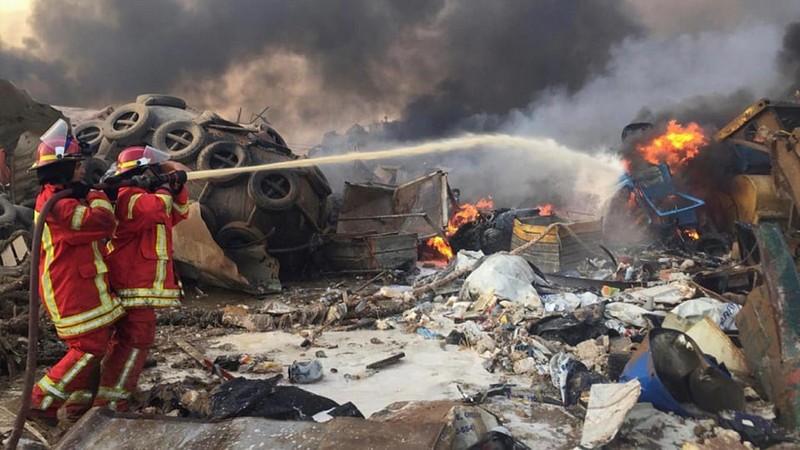Beirut Port Explosion pictures 