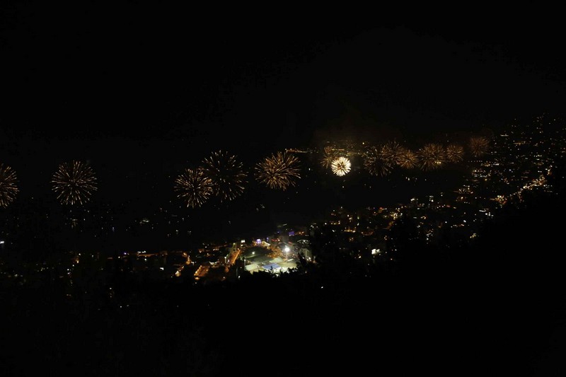 Jounieh Fireworks Show from Bay Lodge