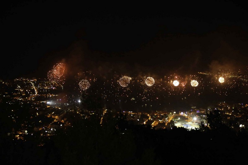 Jounieh Fireworks Show from Bay Lodge