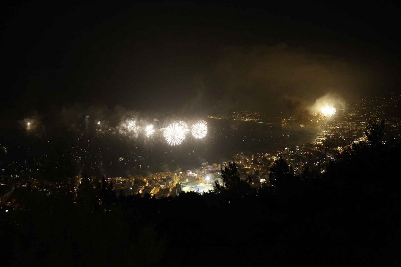 Jounieh Fireworks Show from Bay Lodge